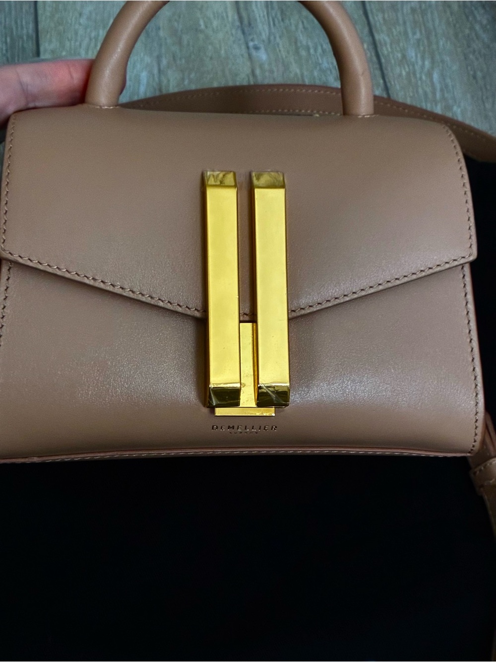 Like New DeMellier small Montreal smooth leather handbag - Picture 3 of 12